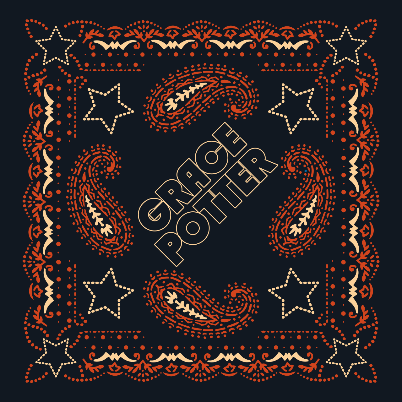 (PRE-ORDER) Star Paisley Bandana